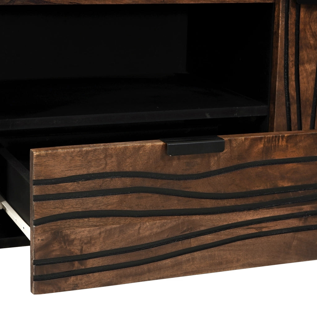 Mobile TV 105x33.5x46 cm Legno di Mango Massello
