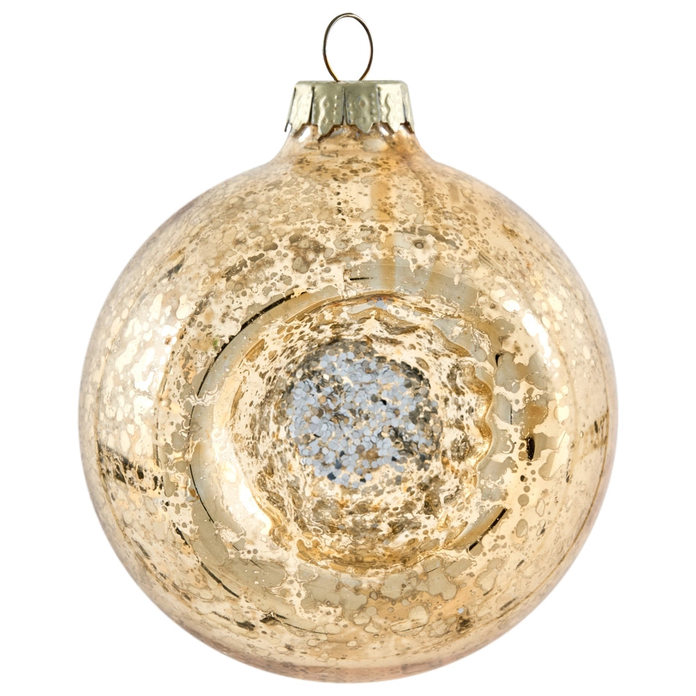 Set di 50 palline di Natale in vetro da appendere all'albero di Natale in stile tradizionale glamour rosso e oro
