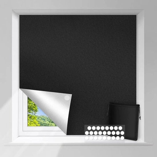 Verduisteringgordini - Tijdelichezza - Dimensioni 200 x 150 cm - con 20 adesivi - Flessibile per adattarsi a ogni finestra - Verdusterizzazione temporanea