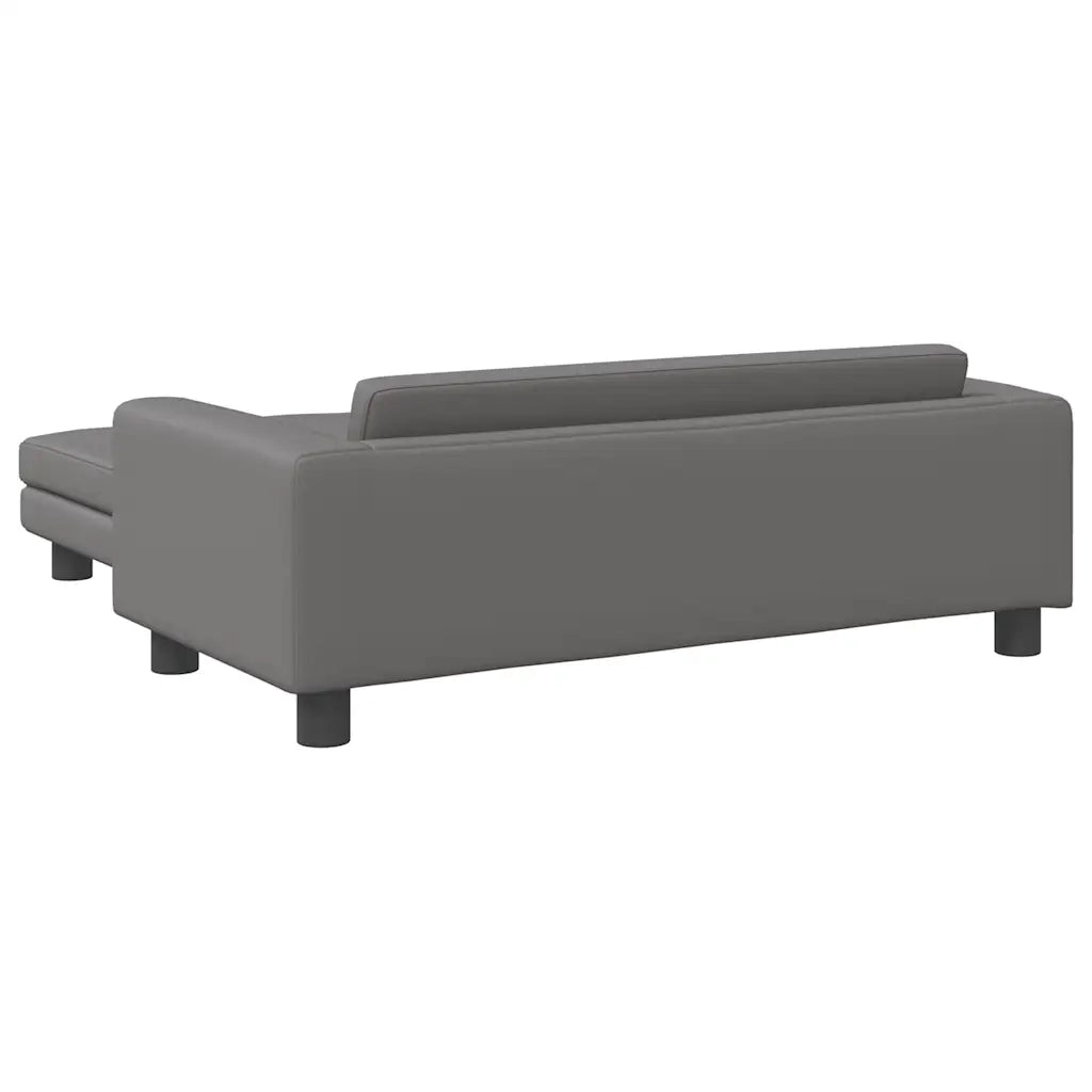Lettino per Cani con Estensione Grigio 100x50x30 cm Similpelle CFW8293968