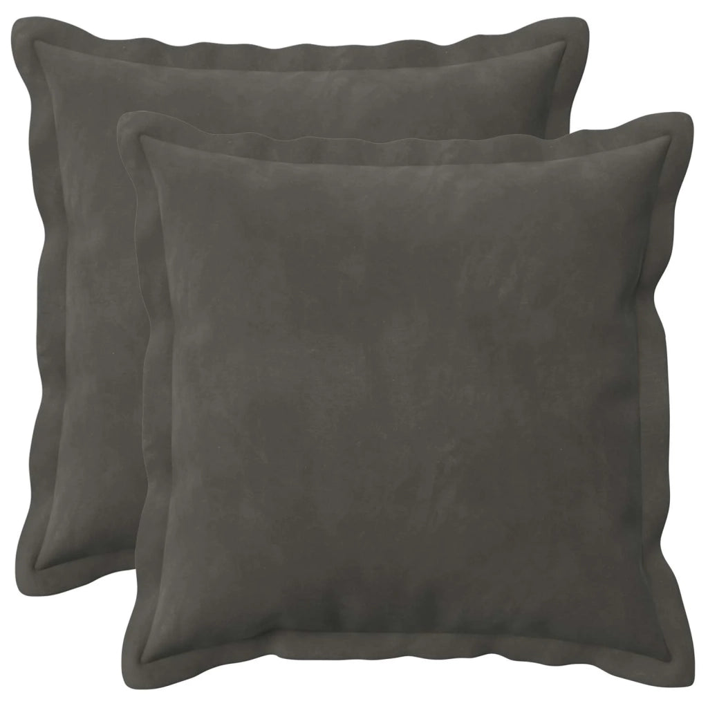 Cuscino con cuscino HOUTEN 2 pz Grigio Scuro Velluto 935080