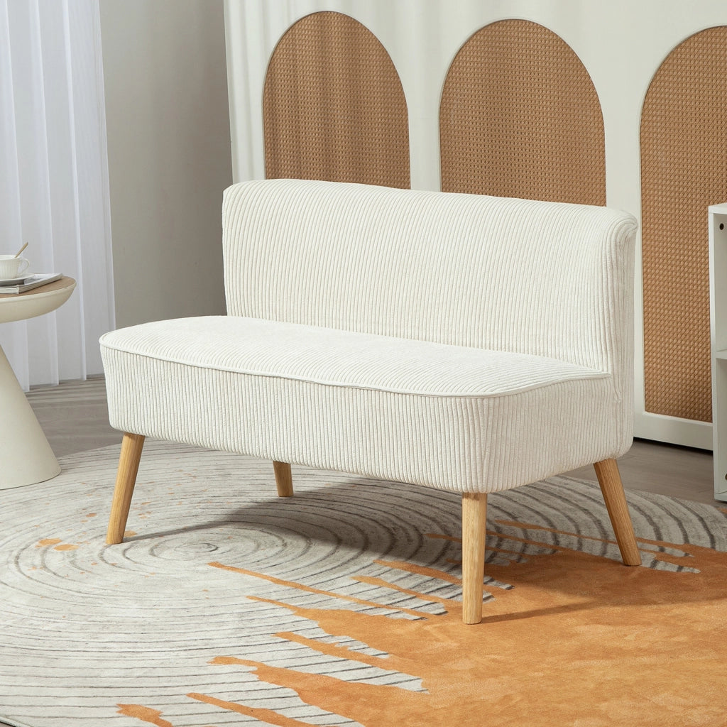 Divano 2 posti ¨C zephmum ¨C crema, 117x56.5x77 cm