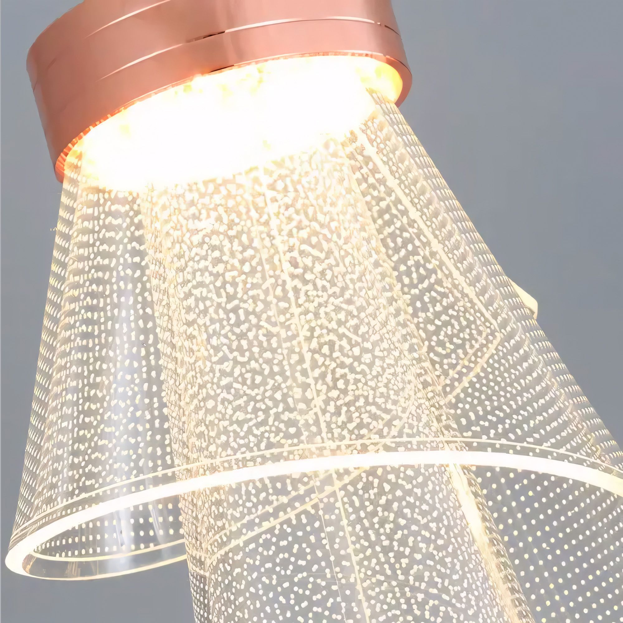 Lampada Da Parete Applique APP1766-1W Oro Rosa