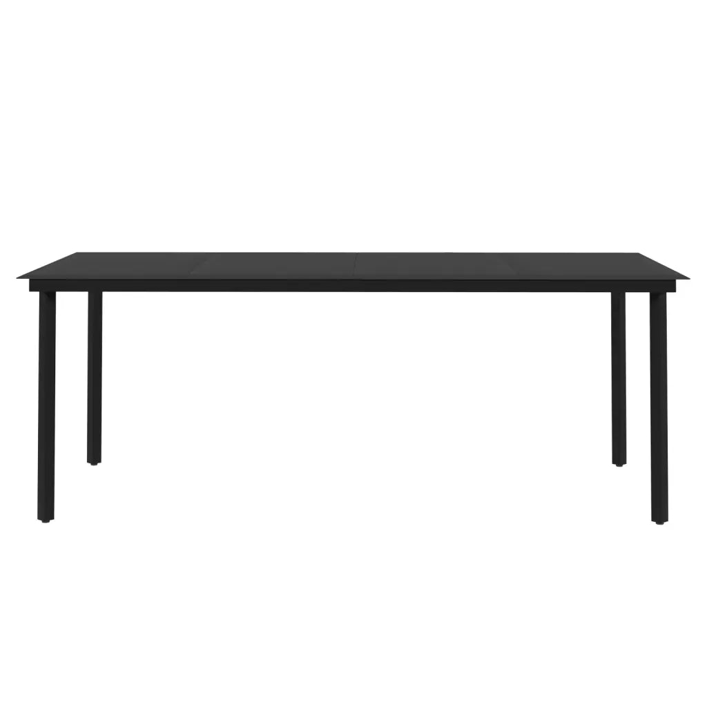 Set da Pranzo da Giardino e Cuscini 9 pz in Polyrattan e Vetro cod mxl 38792