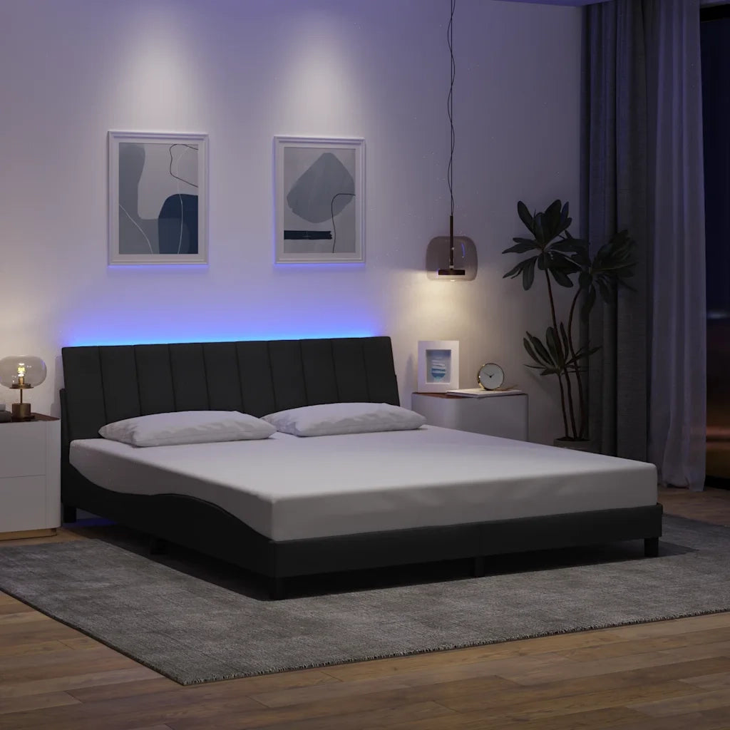 Giroletto senza Materasso Hanko Grigio Scuro 180x200 cm Tessuto 3310476