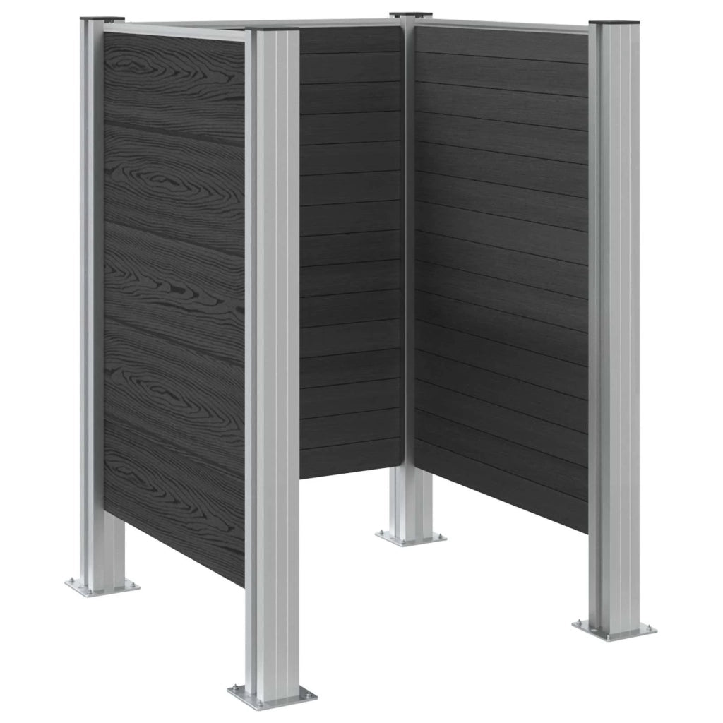 Recinzione Contenitore per Rifiuti Grigio 85 x 85 x 115 cm