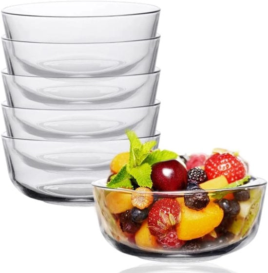 Dessertkommetti da 6 pezzi - 300 ml - Kommetti da servire in pila - Istantanee - Puddingkommetti - Kommetti da dip - Kommetti da snack - Kommetti da insalata