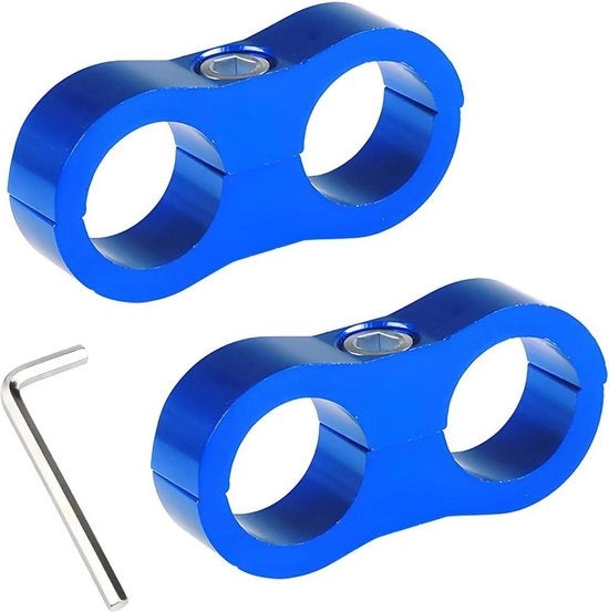 Adattatori di distanza slang sezione di commutazione adapter clip a espansione AN6 14mm - blu, 2 pezzi.