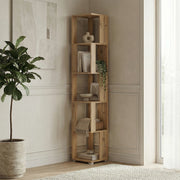 Libreria Stante Alto SOLA - Rovere Wotan - Larghezza 29 cm, Altezza 168 cm, Profondit? 29 cm