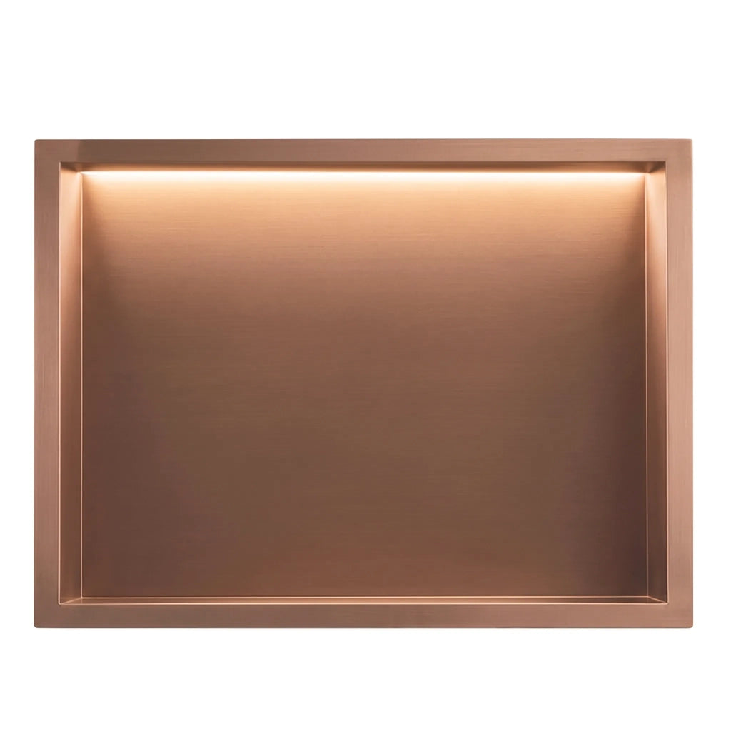 Mensola Bagno Led 30x45 Brush Copper