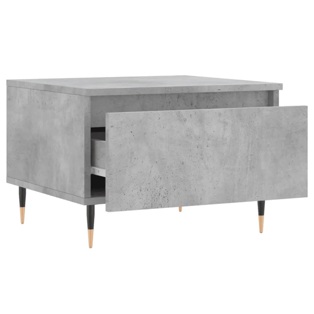 2 pz Tavolini salotto | Tavolino da caff¨¨ | Tavolino da Soggiorno Grigio Cemento 50x46x35 Legno Multistrato