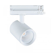 Trade Shop - Faretto Led Per Binario Trifase 30w Lampada Orientabile Luce Naturale Calda Ip20 Gd19c20 - Bianco-bianco Caldo      -