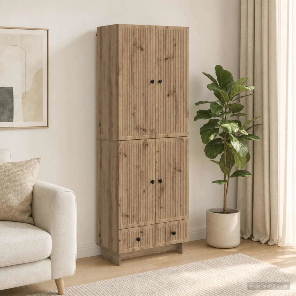 Set di armadi 2 pz Rovere Artigianale Legno ingegnerizzato 3416357