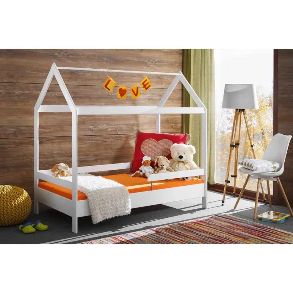 Lettino a capanna per bambini 80x160 collezione MOGWAI, colore bianco.