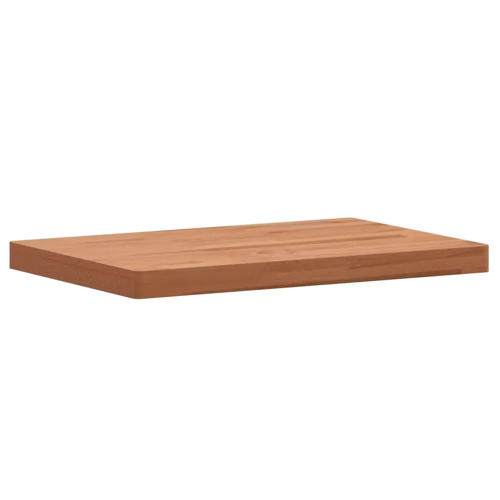 Piano Bagno 60x40x4 cm in Legno Massello di Faggio
