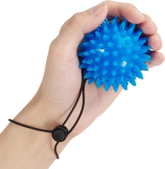 Bal di riscaldamento per mani - pallone di massaggi con cavo elastico - pallone di allenamento per massaggi
