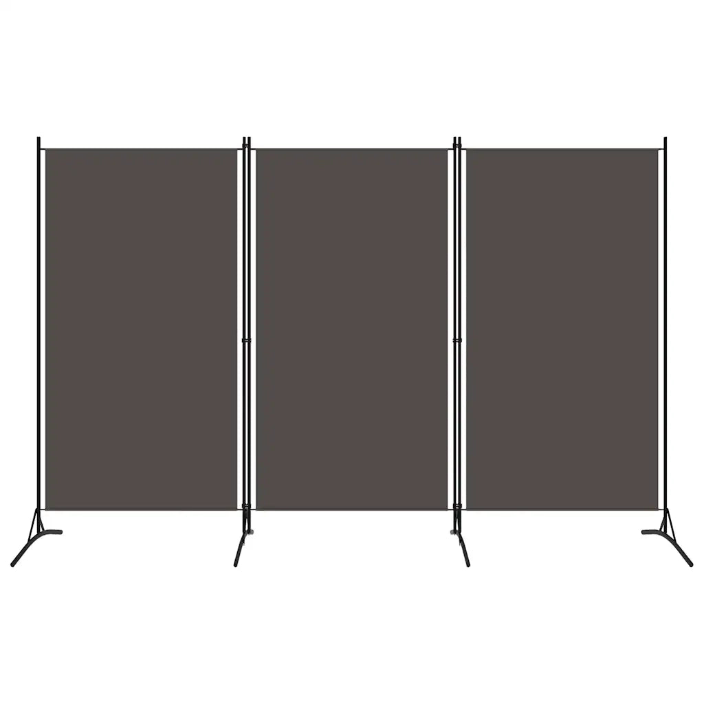 Divisorio Ambienti | Divider per stanze | Paravento a 3 Pannelli Antracite 260x180 cm