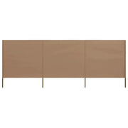 Paravento a 3 Pannelli in Tessuto 400x160 cm Grigio Talpa cod mxl 57544