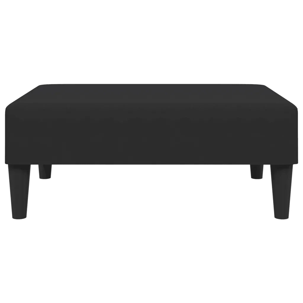 Divano Letto a 2 Posti con Poggiapiedi-Sofa Letto 2 Posti-Daybed Nero in Velluto 357787
