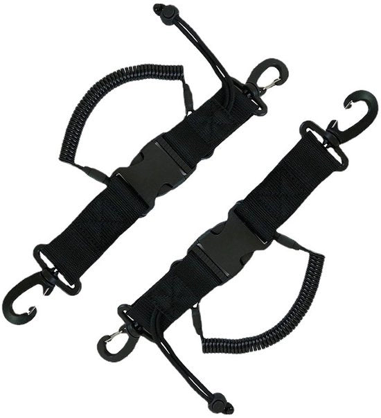 Cavo spirale 2 pezzi - Accessori da sub - Lanyard per fotocamera da sub - Lunghezza regolabile fino a 150 cm - Nylon resistente - Funzione di rilascio rapido - Corda da sub