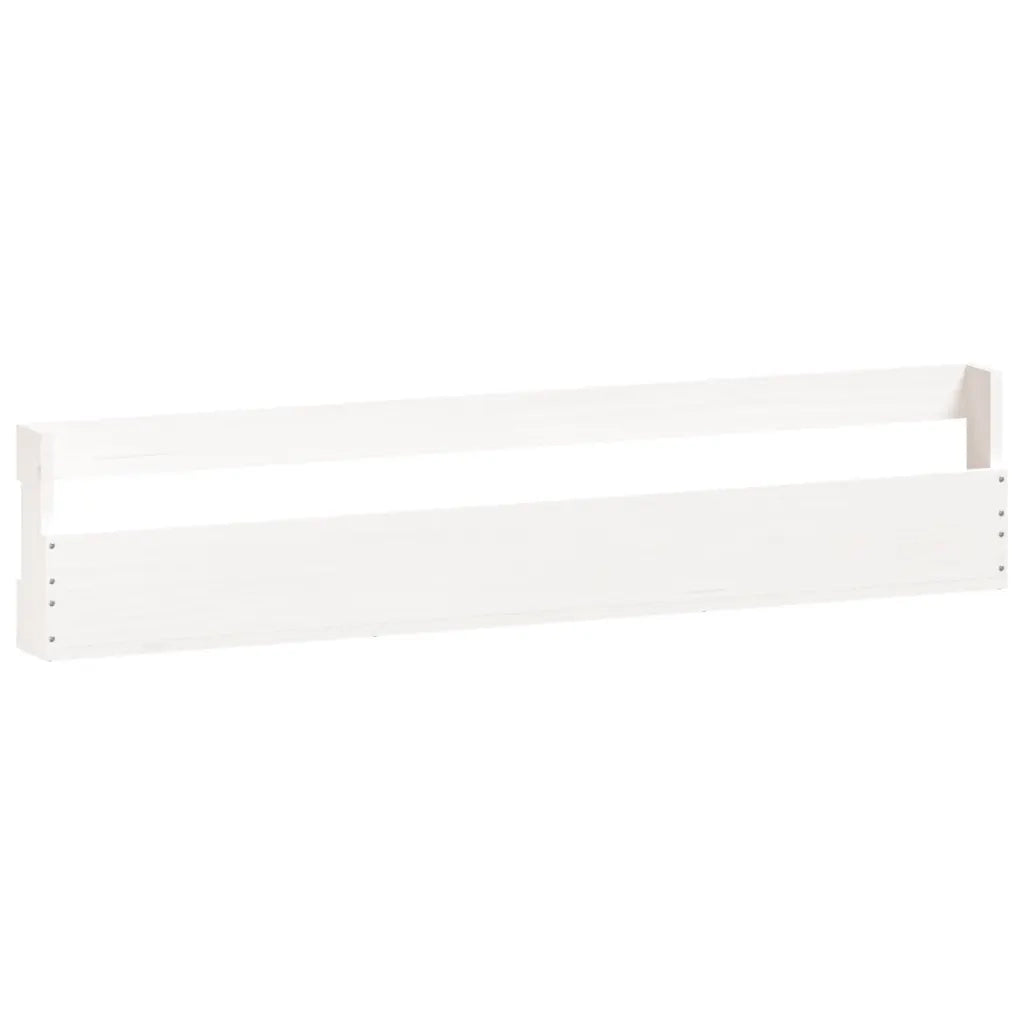 Scarpiere a Parete 2 pz | Mobile per scarpe Bianco 110x9x23cm Legno Massello di Pino