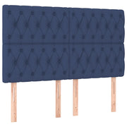 Testiera | Testata Blu 144x7x118/128 cm Tessuto