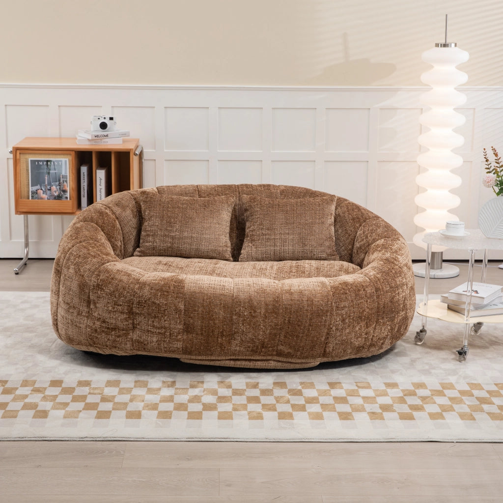 DIVANO Lazy 150x95x63 cm Chenille Caffè
