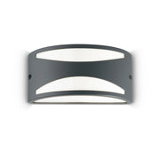 Applique Moderna Rex-3 Alluminio-Materie Plastiche Antracite 1 Luce E27