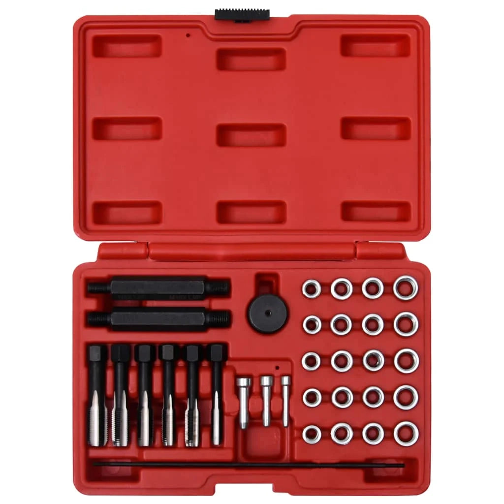Kit di riparazione filettature candelette 33 pezzi M8 M10 M12 02_0004257