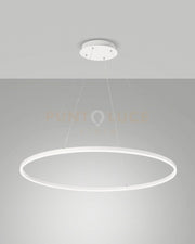 LEO SOSPENSIONE BIANCA A LED 60W 3000K 6300LM D.100CM DIMMERABILE DALI