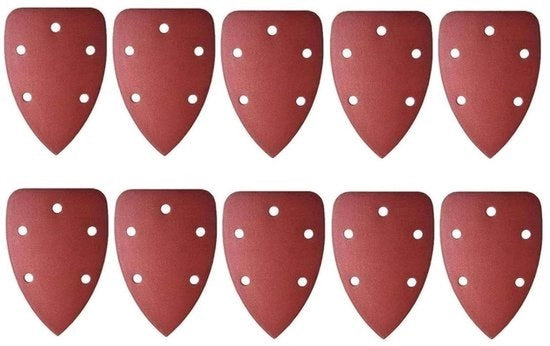 Panno abrasivo multifunzionale - 180 grit - 10 pezzi - Triangolare - Adatto per multitool oscillante