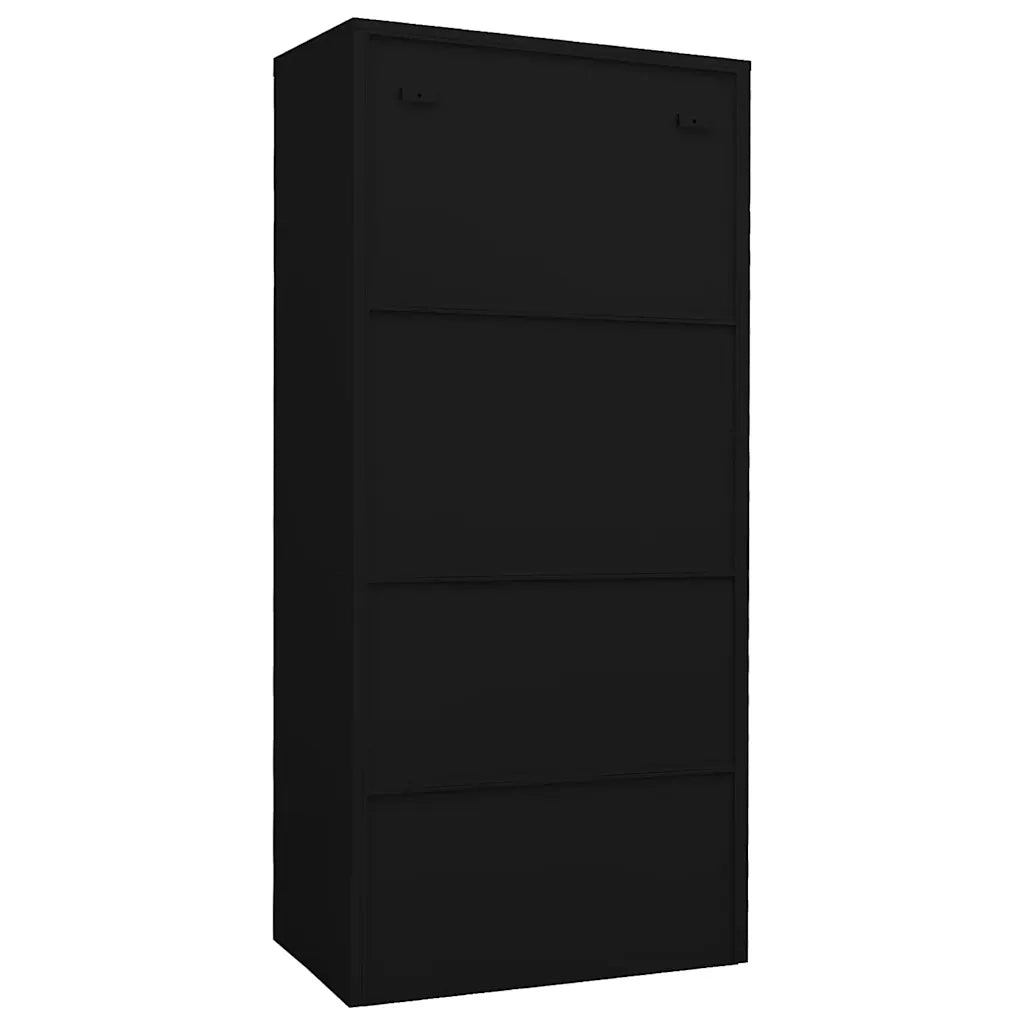 Armadio Nero 80x50x180 cm in Acciaio cod mxl 69950