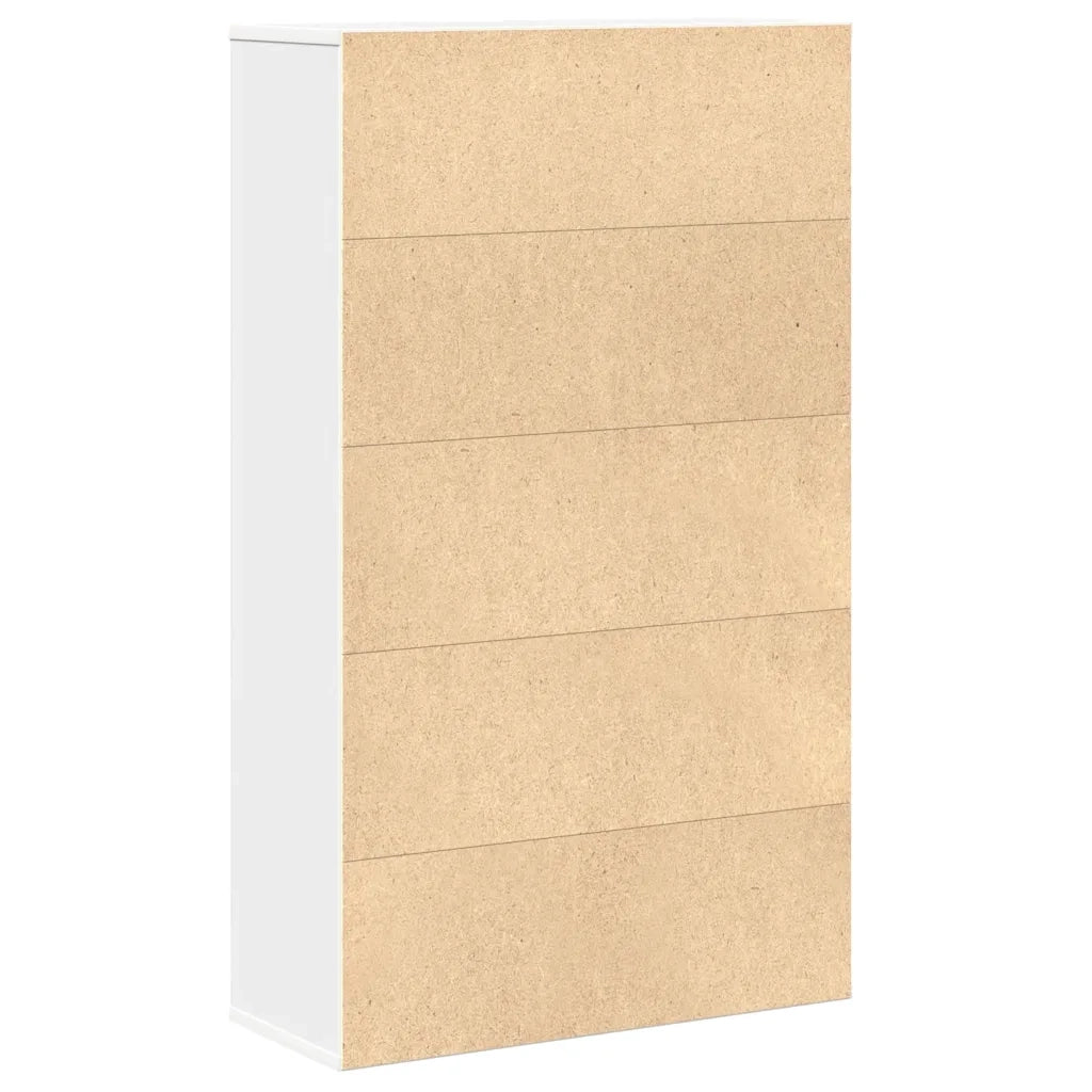 Libreria Bianca 60x24x101,5 cm in Legno Multistrato 860391