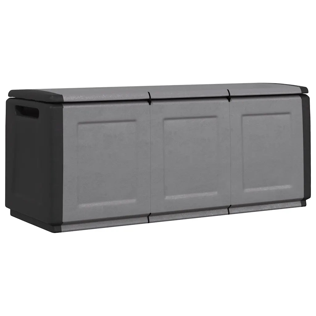 Contenitore da Giardino 138x53x57 cm 330 L Grigio Scuro e Nero cod mxl 77911