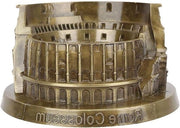 Ornamento metallico figurino, replica del Colosseo per decorazione domestica - accessorio di arredamento artigianale - opera d'arte unica da regalo