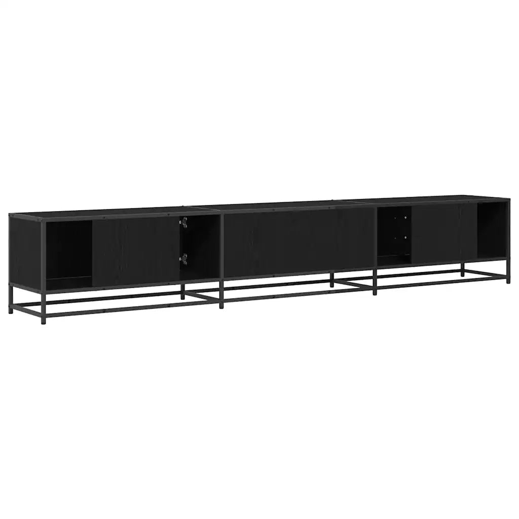 vidaXL Mobile TV Rovere nero 240 x 35 x 41 cm Legno multistrato