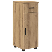 Mobile da Bagno | Armadio da bagno con cassetto Rovere artigianale 30 x 35 x 80 cm