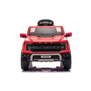 Macchina Elettrica per Bambini Ford Raptor 12V con Telecomando Bluetooth Luci LED e Tappetini Rosso