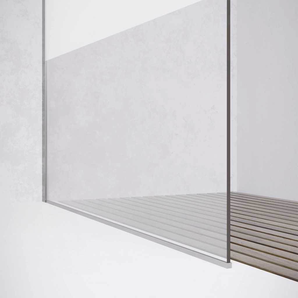 Parete doccia walk-in 120 cm 8mm opaco anticalcare h200 | Lazaros