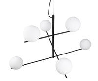 Lampada a Sospensione da Interno Attacco E14 in Metallo Nero Opaco