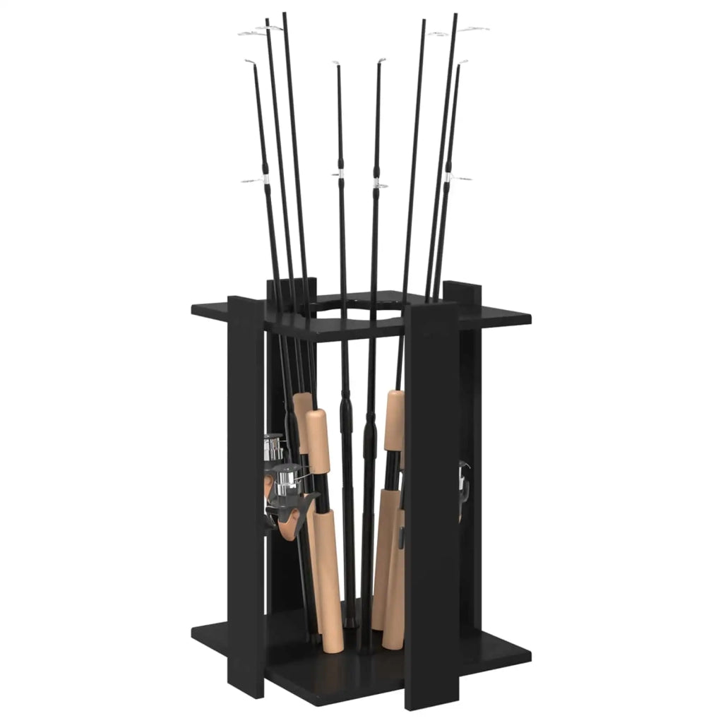 Supporto per stecche da biliardo Legno ingegnerizzato Nero 3429726