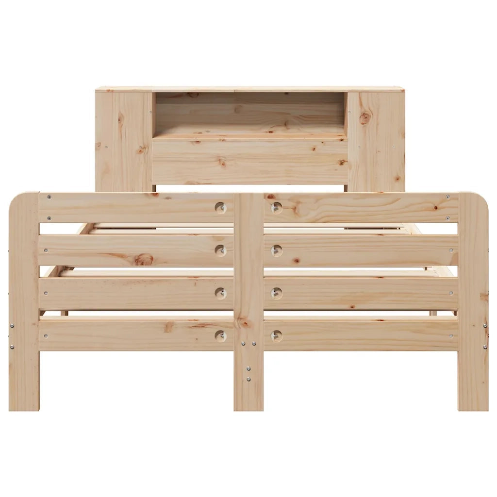Letto senza Materasso 135x190 cm in Legno Massello di Pino 3309896