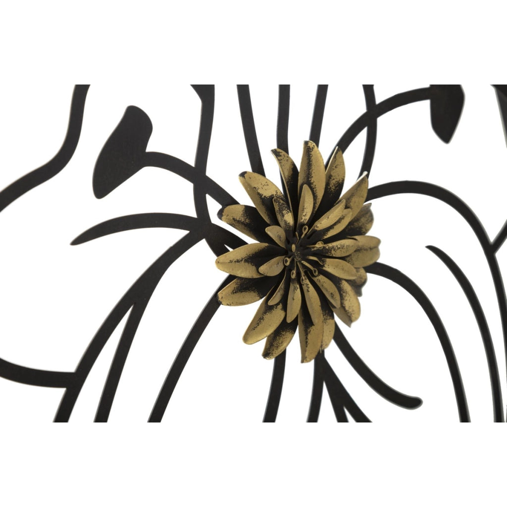 Decorazione in Metallo 3D VKH34, Nero, Metallo, 63x2x69 cm