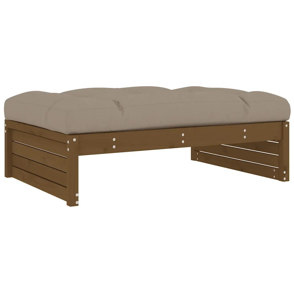 Sedia da giardino-Poggiapiedi Giardino Marrone Ambra 120x80cm Legno Massello Pino 828720
