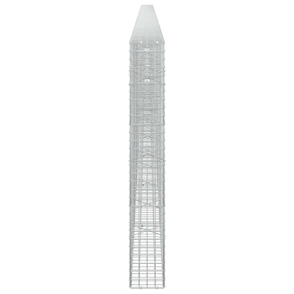 Gabione con filo da 5 mm e rete da 5x5 cm 800x20x150 cm 3464098