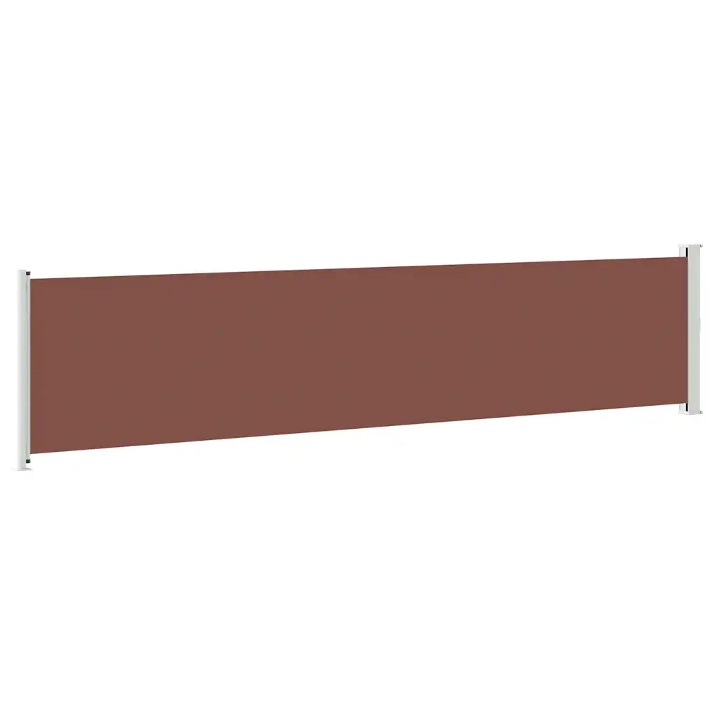 Tenda Laterale Retrattile per Patio-Tenda parasole per balcone 140x600 cm Marrone