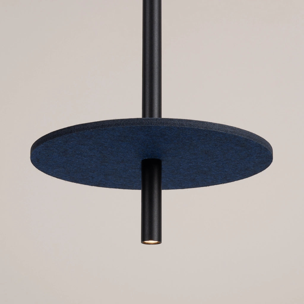 Lampada a sospensione FELTRO 1 nero/navy