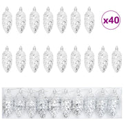 Palla di pino di Natale 40 pz Argento Plastica CFW4762917