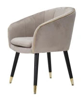 Poltrona Paris Grigia/Gold Cm 62X58X78