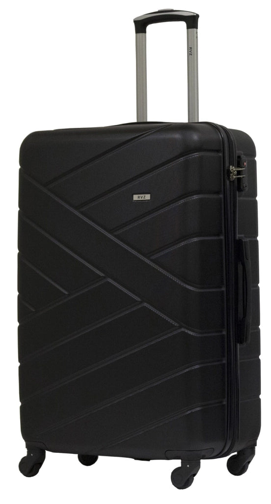 Trolley Valigia Grande Rigida in ABS 4 Ruote TSA Ravizzoni Giove Nero